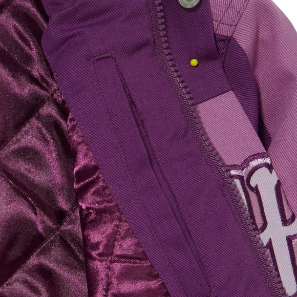 Disney Tangled Rapunzel Women's Cropped Pink Purple Moto Jacket Size XL New - Picture 5 of 6